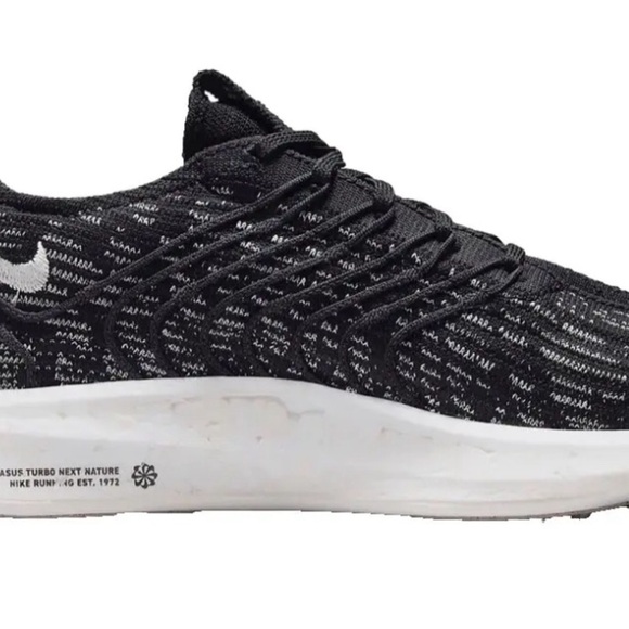 Women Nike Pegasus Turbo Next Nature Running Shoes Sz 8.5 Black White DM3414 001 - Picture 4 of 7